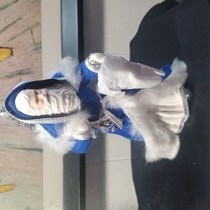 SANTA IN BLUE ORNAMENT. !!NEW!!